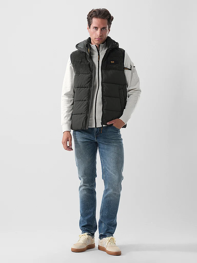 PME LEGEND Steppgilet GOBBLER olive | L